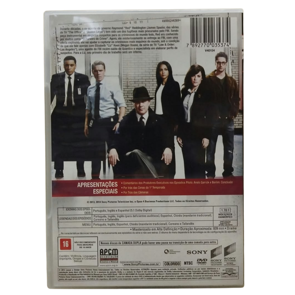 DVD BOX - The Blacklist - Temporada 1 (seminovo) - Imagem 2