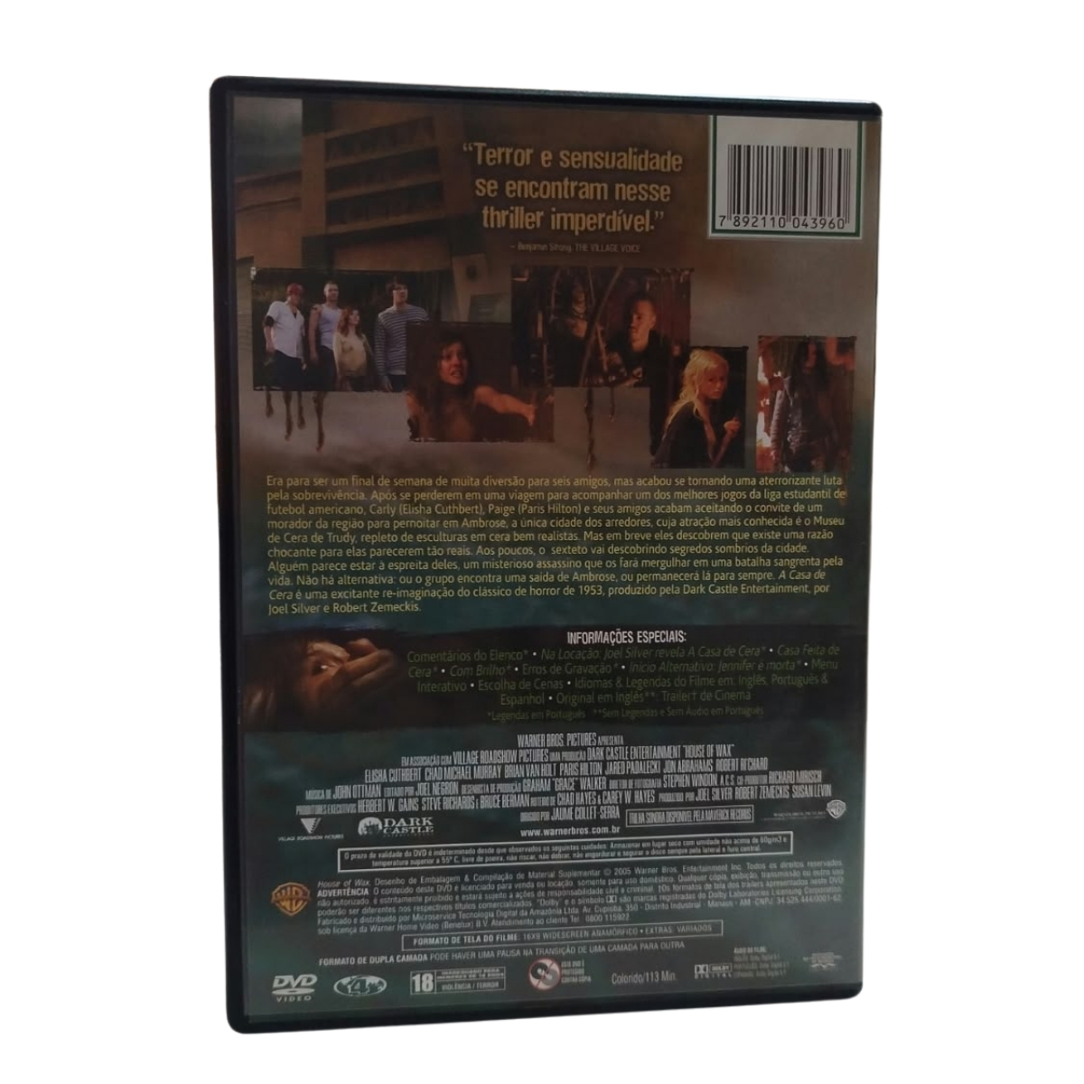 DVD - A Casa de cera (seminovo) - Imagem 4